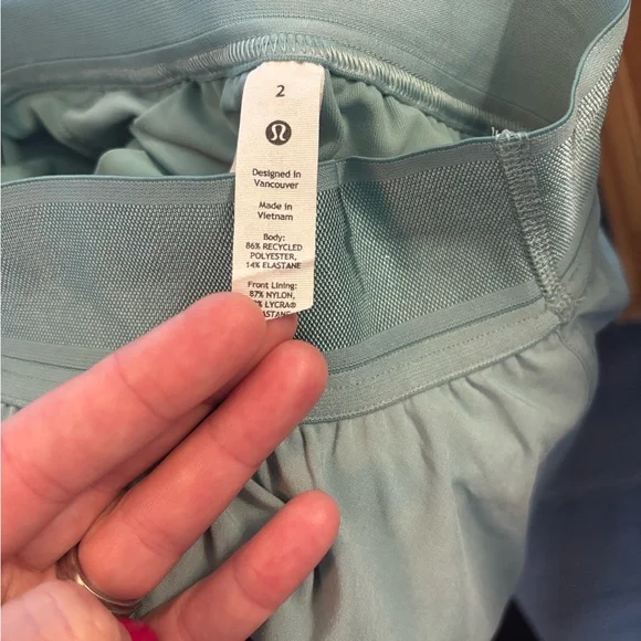 Lululemon Court Revival High Rise Skirt - Sage Green - Picture 3 of 3